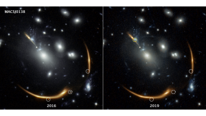 Three views of Supernova Requiem from the past several years. Credit: Joseph DePasquale (STScI)