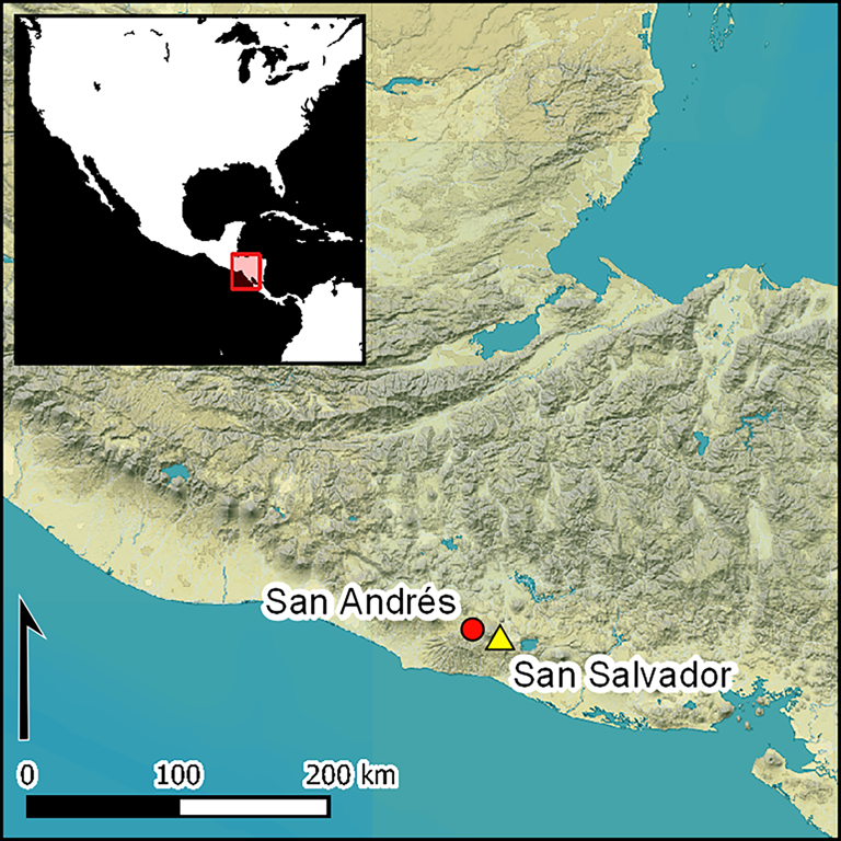 Location of San Andres. Credit: Akira Ichikawa / Antiquity, 2021