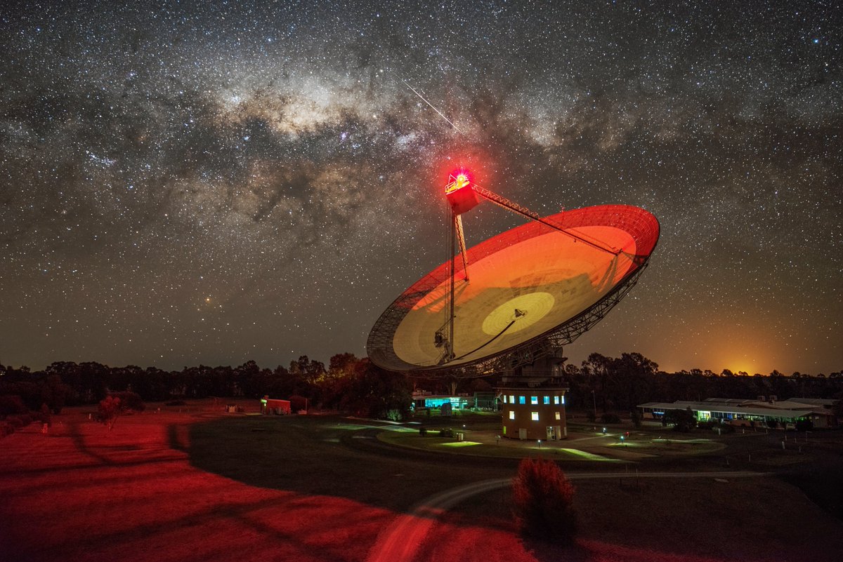 The signal from Proxima Centauri was picked up by the Parkes Murriyang radio telescope in Australia. Credit: CSIRO/A. Cherney