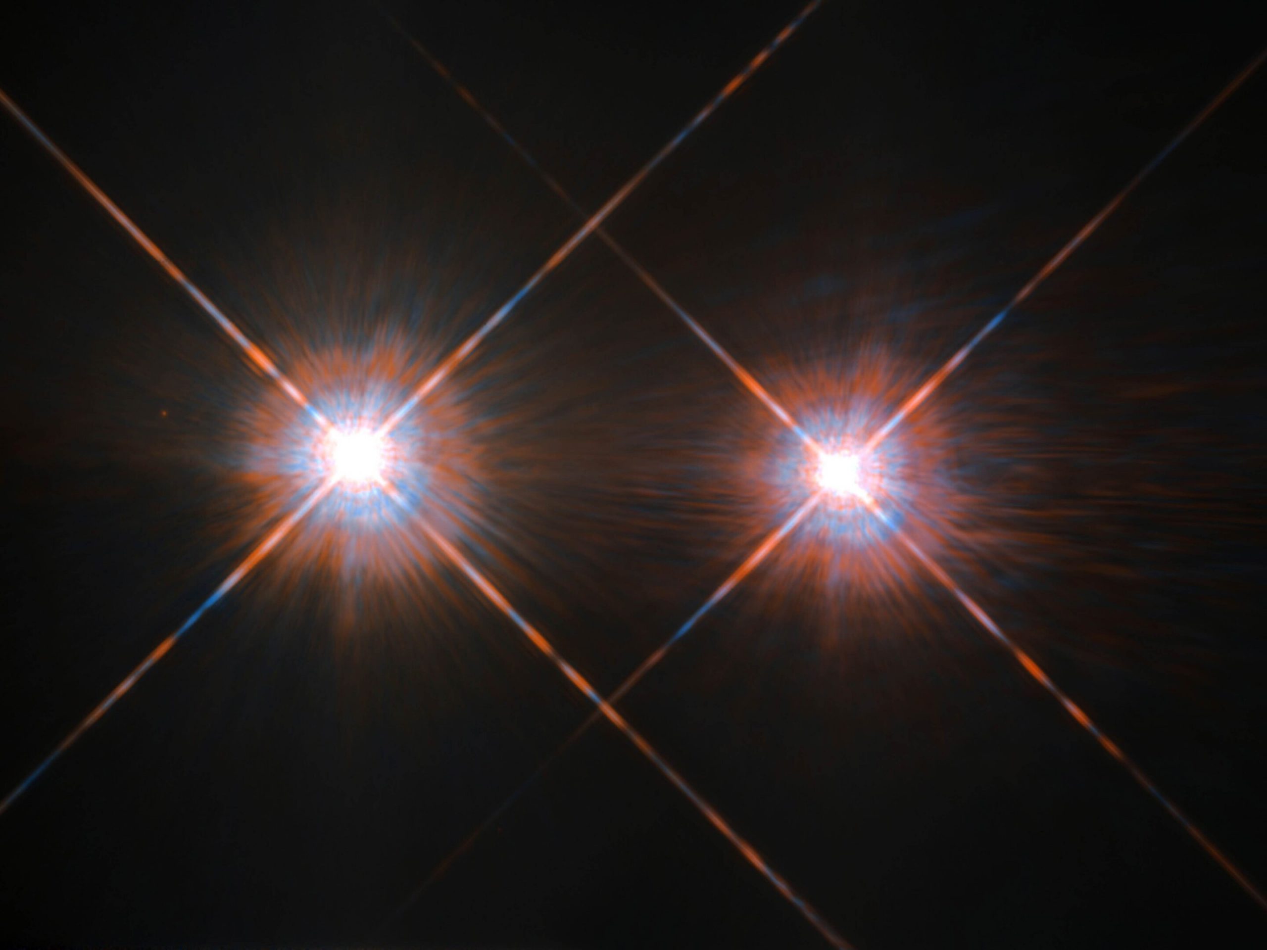 The Alpha Centauri system as seen by the Hubble Space Telescope. Credit: NASA