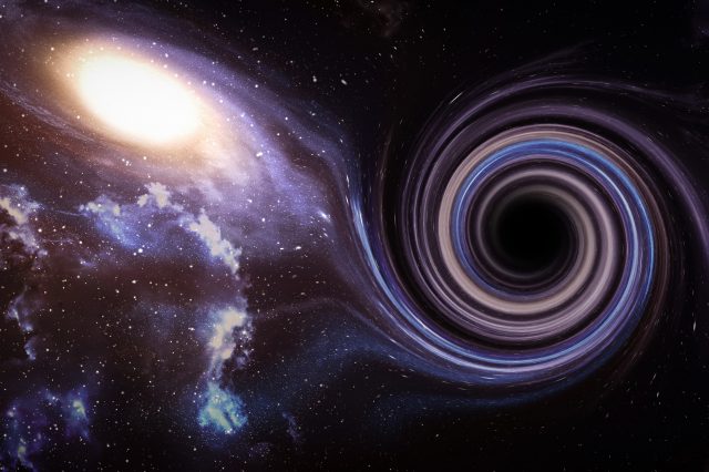 Astronomers believe that supermassive black holes formed as soon as the first seconds after the Big Bang. Credit: NASA and M. Weiss (Chandra X-ray Center)