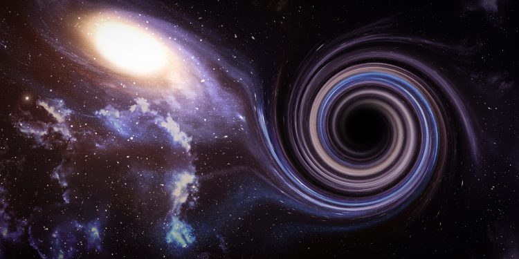 Astronomers believe that supermassive black holes formed as soon as the first seconds after the Big Bang. Credit: NASA and M. Weiss (Chandra X-ray Center)