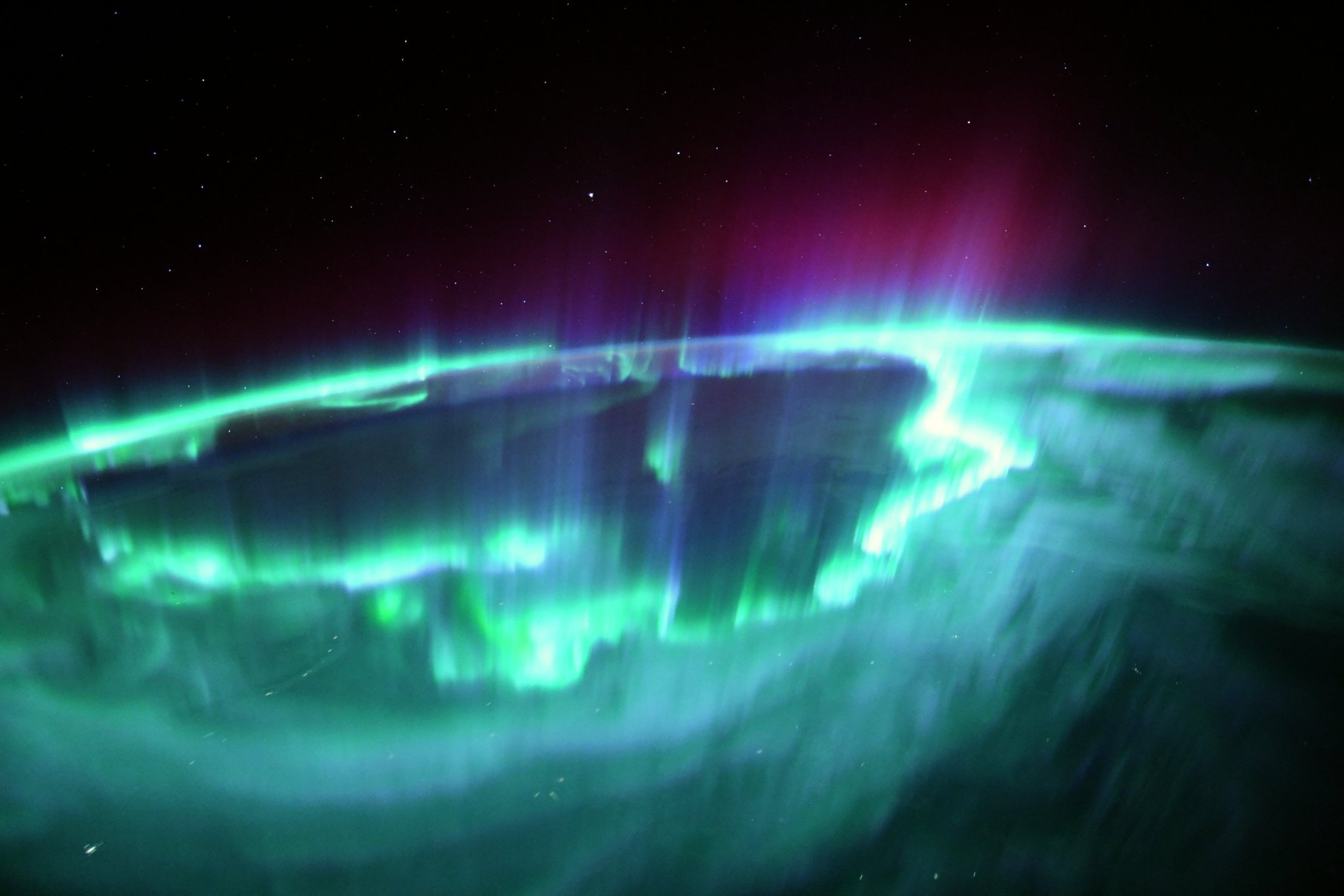 Astronaut Thomas Pesquet captued this incredible image of the auroras from space. Credit: ESA/Thomas Pesquet
