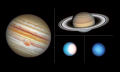 NASA shared the latest images of solar system planets taken during Hubble's yearly grand tour. Credit: SCIENCE: Amy Simon (NASA-GSFC), Michael H. Wong (UC Berkeley) VISUALIZATION: Joseph DePasquale (STScI)