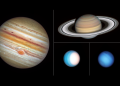 NASA shared the latest images of solar system planets taken during Hubble's yearly grand tour. Credit: SCIENCE: Amy Simon (NASA-GSFC), Michael H. Wong (UC Berkeley) VISUALIZATION: Joseph DePasquale (STScI)