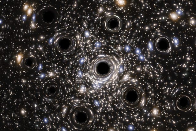 The Moon might have been bombarded by swarms of miniature black holes in the distant past. Credit: ESA