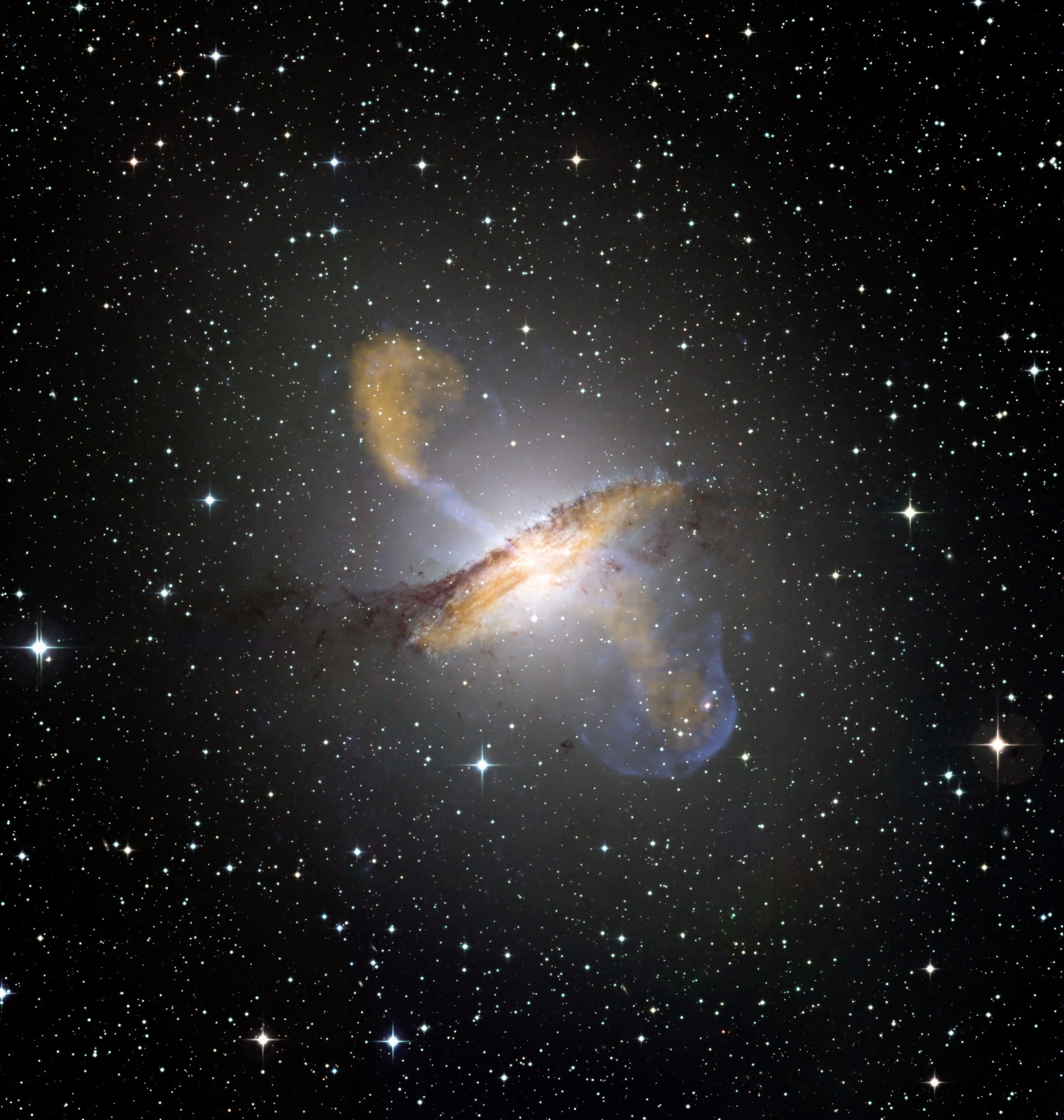 Composite image of the Centaurus A galaxy. Credit: ESO/WFI