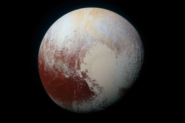 Researchers have provided new insight into one of the regions of Pluto's heart. Credit: NASA