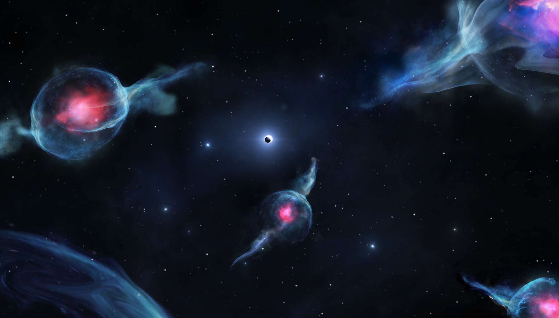 G objects in the center of our galaxy. Credit: Jack Ciurlo/UCLA