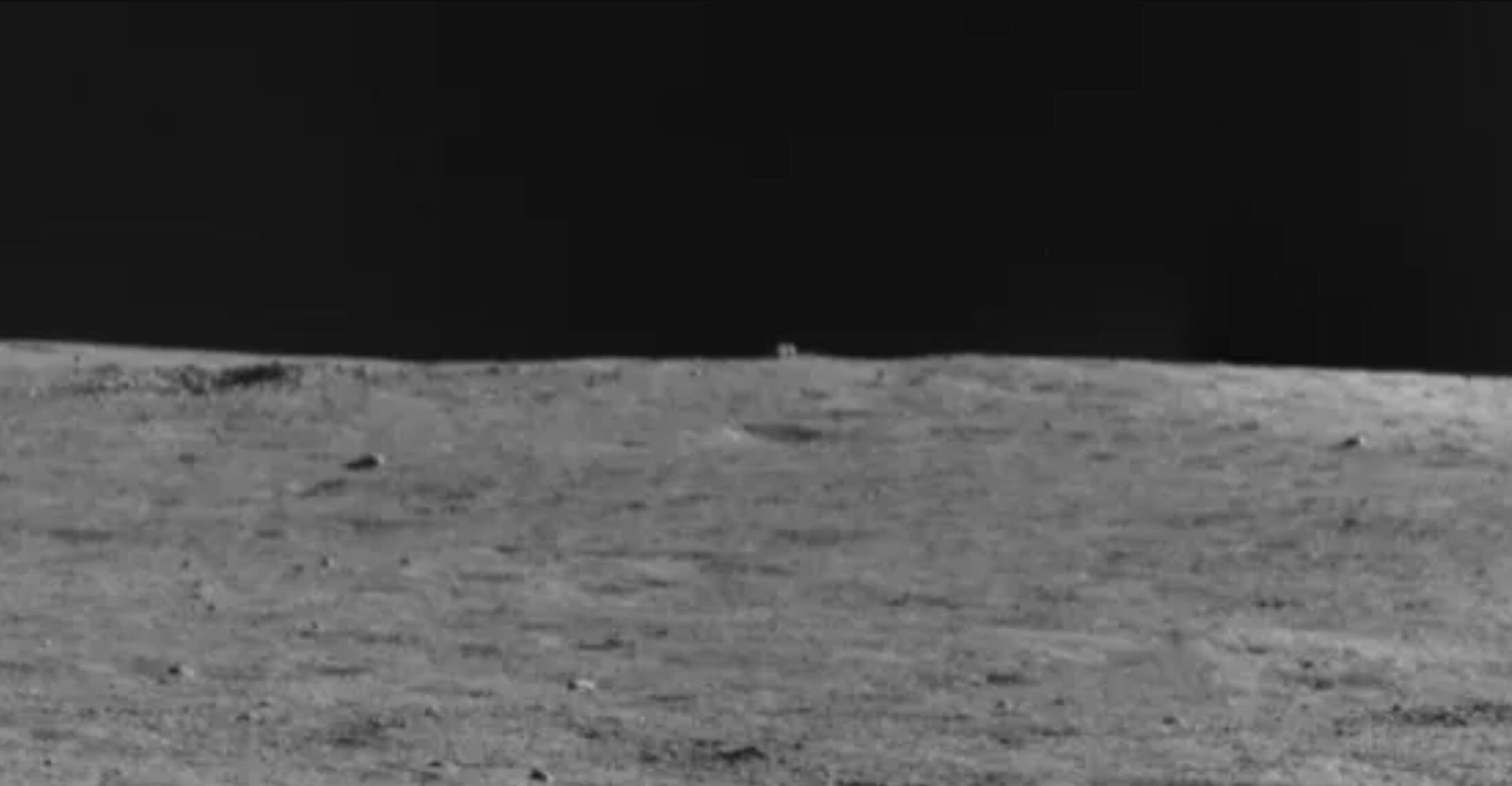 Here is the full-size image of the mysterious object on the Moon. Credit: CNSA