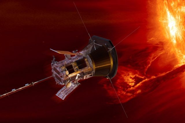 Artist's impression of the Parker Solar Probe approaching the Sun. Credit: NASA