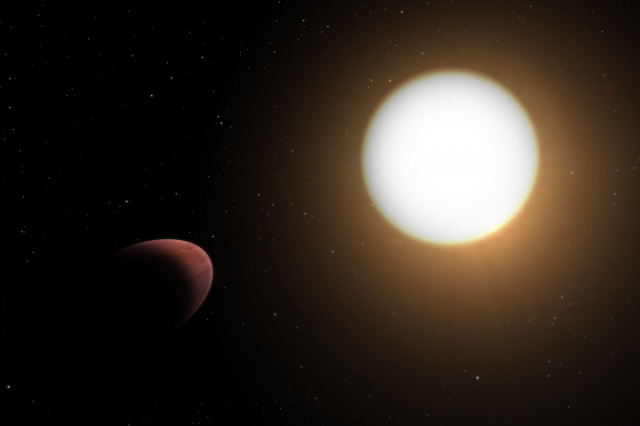 Exoplanet WASP-103b is not a sphere. Credit: ESA