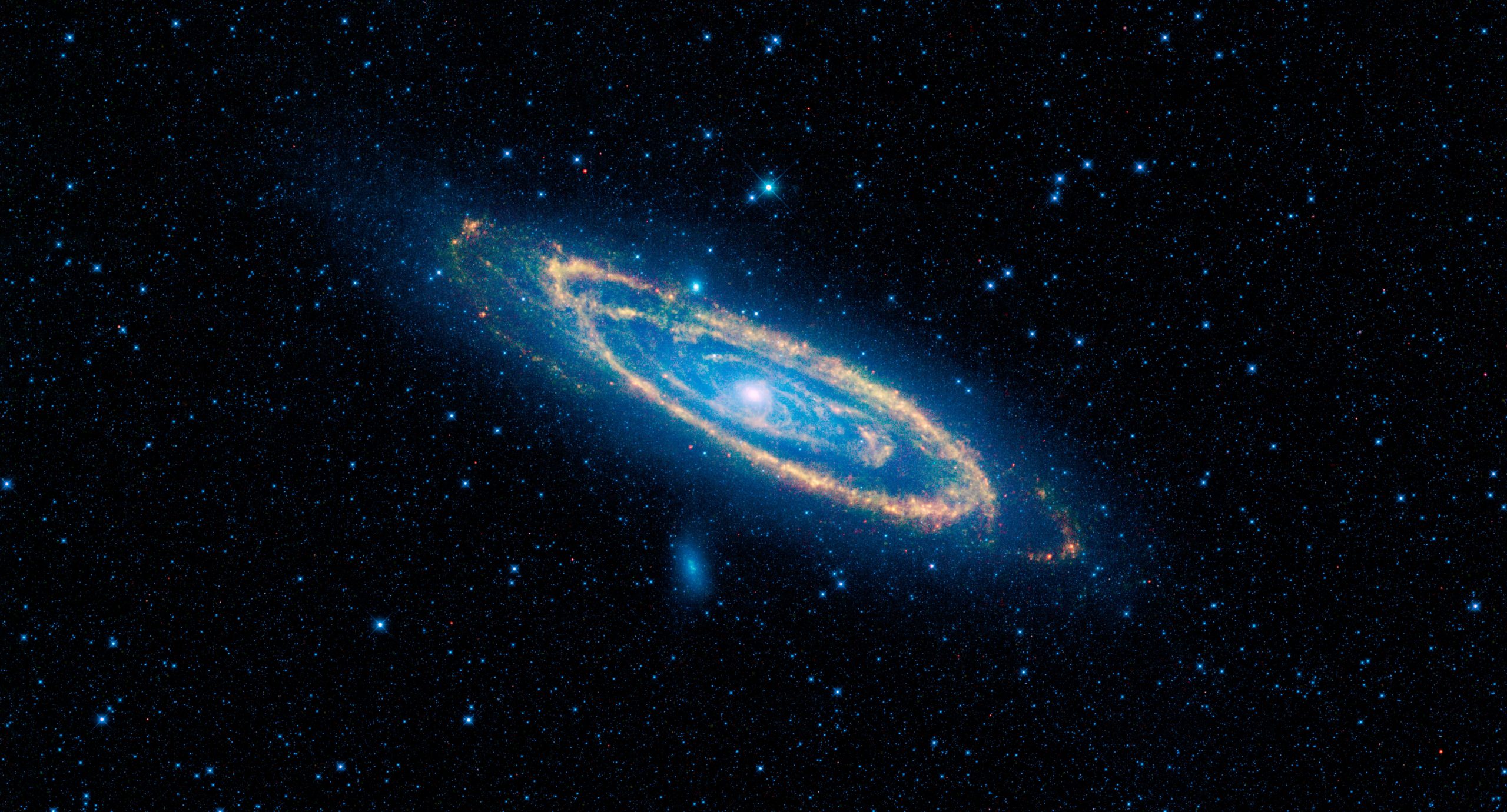 Scientists found a new intermediate black hole candidate in the Andromeda Galaxy. Credit: NASA/JPL-Caltech/UCLA