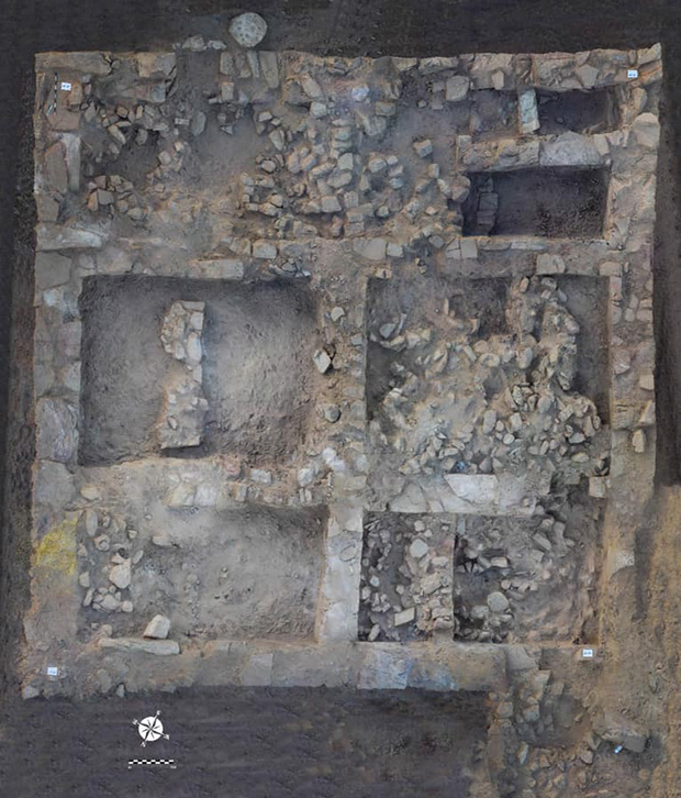 Aerial view of the discovered building. Credit: Ministry of Tourism and Antiquities / Facebook