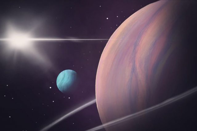 Astronomers revealed the second exomoon candidate in history. Credit: Helena Valenzuela Widerström