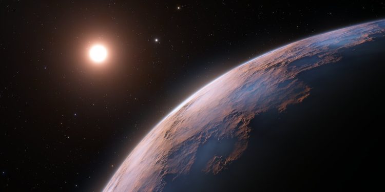 Artist's impression of the new exoplanet in Proxima Centauri. Credit: L. Calçada / ESO