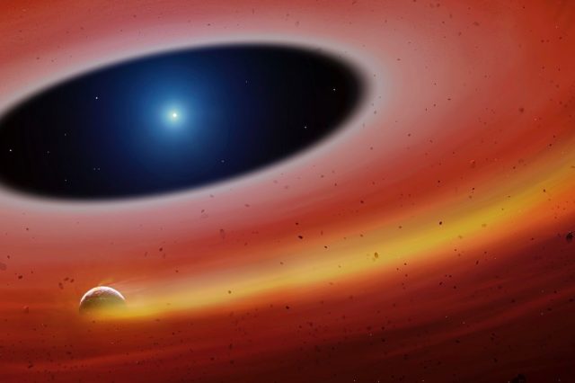Astronomers believe there might be a habitable exoplanet near a dying white dwarf star. Credit: NASA