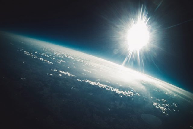 A view of a planet fro outer space. Depositphotos.