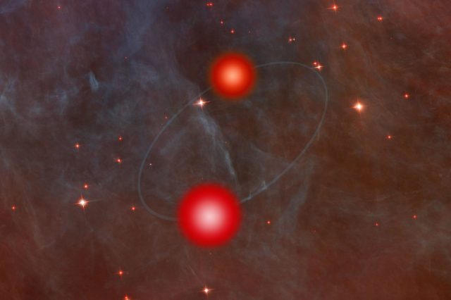 Artist's impression of a brown dwarf binary system. Credit: NASA/Hubble