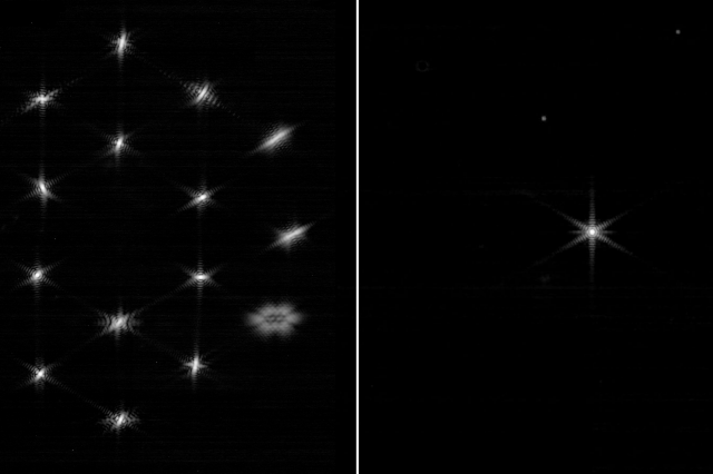 Process of aligning the James Webb image. Credit: NASA
