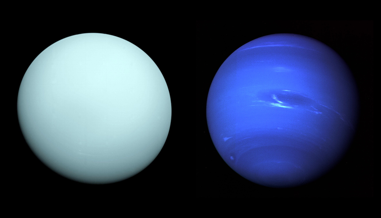 Uranus and Neptune. Credit: NASA