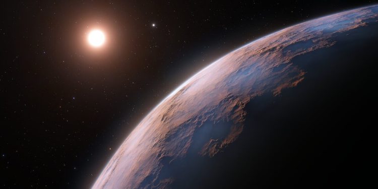 Artist's impression of the new exoplanet in Proxima Centauri. Credit: L. Calçada / ESO