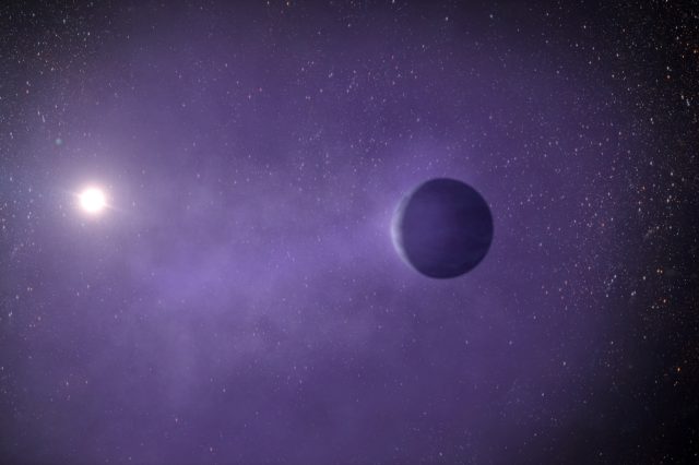 Artist's impression of mini-Neptune TOI 560.01. Credit: Adam Makarenko / WM Keck Observatory