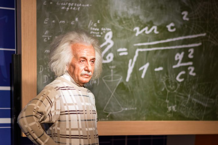 Waxwork of Albert Einstein. Depositphotos.