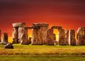 A photograph of Stonehenge at sunset. Image Credit: Depositphotos.