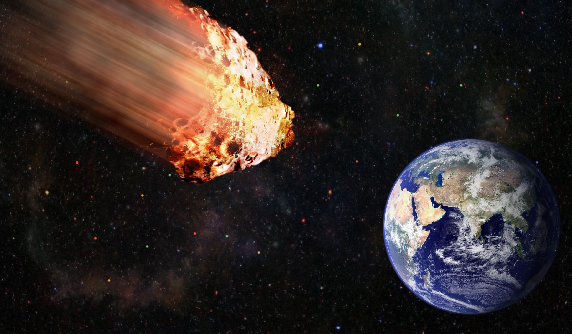 Astronomers noticed an asteroid as it was about to hit Earth - Asteroid 2022 EB5. Credit: DepositPhotos