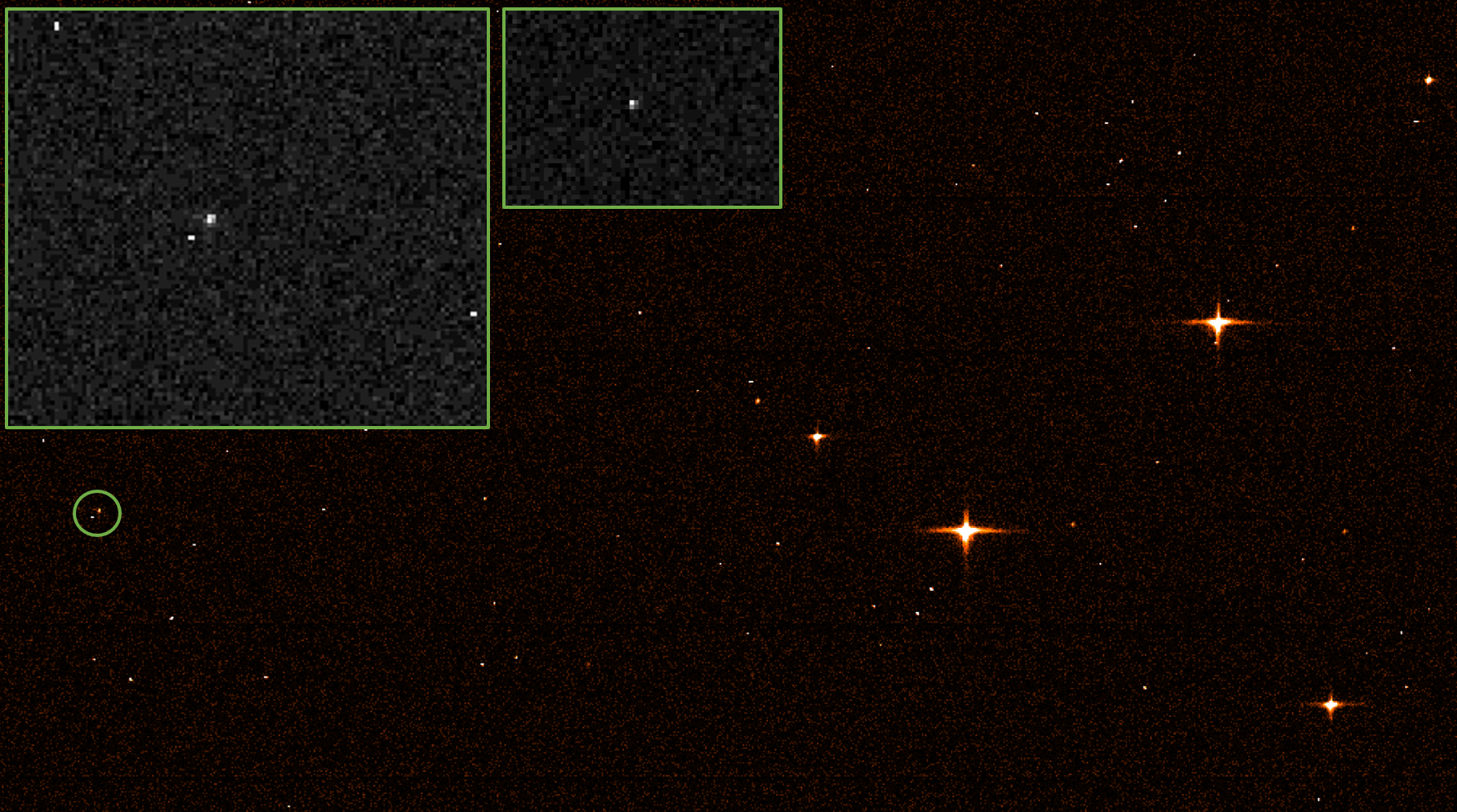 James Webb was captured by the Gaia observatory. Credit: ESA/Gaia/DPAC
