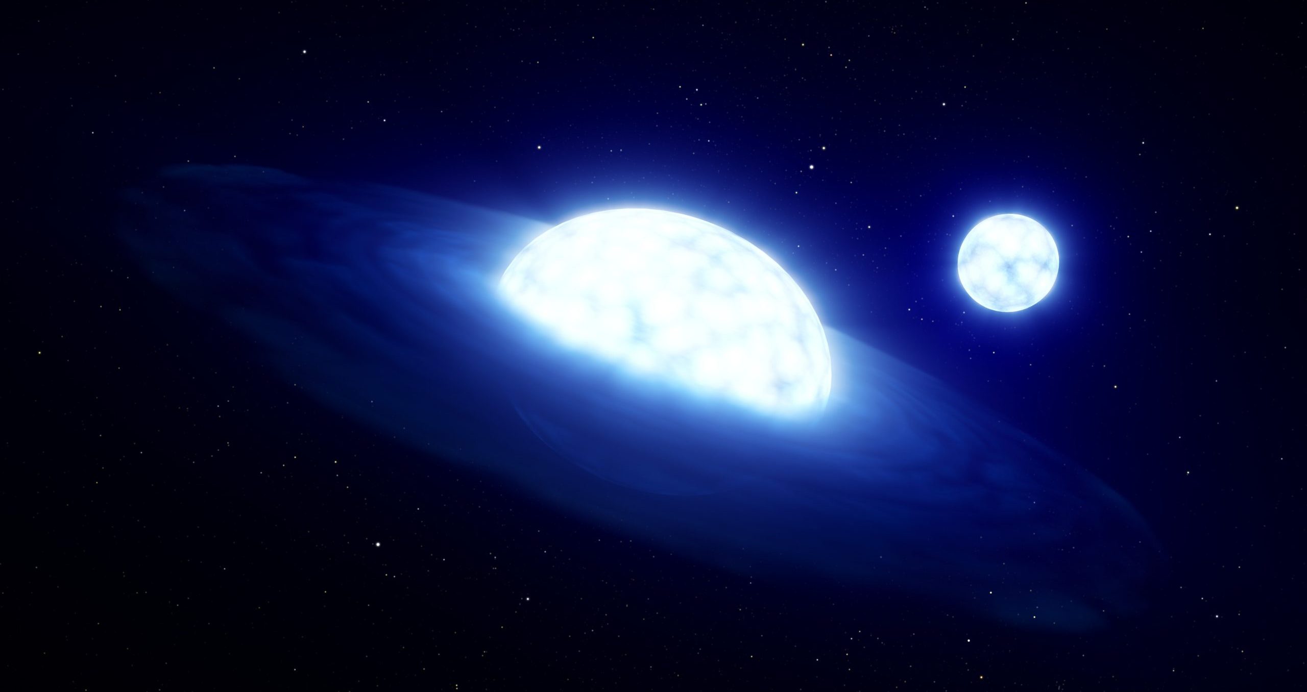 Artist's impression of the binary system that was believed to host the closest black hole to Earth. Credit: ESO/L. Calçada