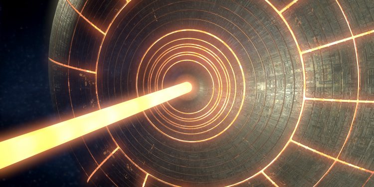 An advanced alien civilization will be capable of harnessing energy from black holes using Dyson Spheres. Credit: DepositPhotos