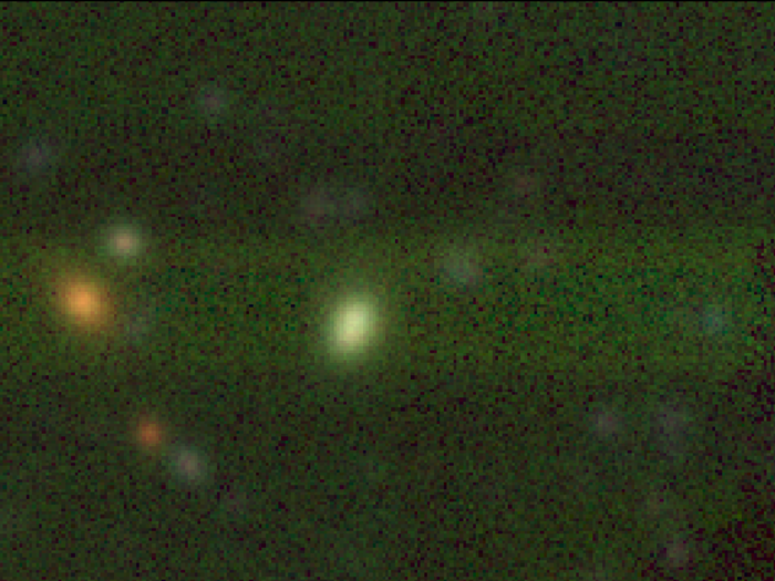 Optical image of the galaxy hosting the megamaser, captured by the Subaru Telescope. Credit: Subaru Telescope
