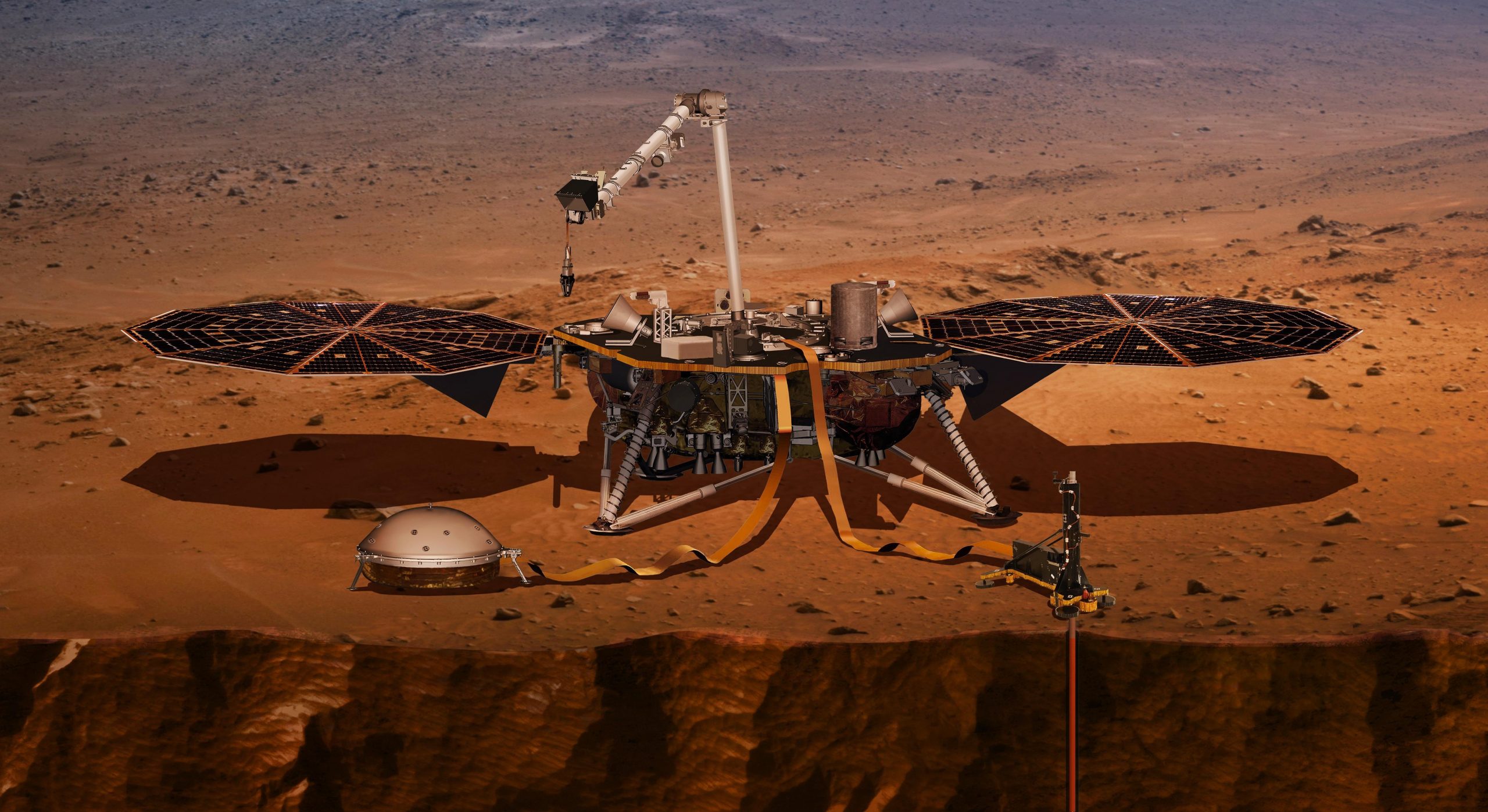 InSight recorded the most powerful marsquake to date. Credit: NASA/JPL-Caltech