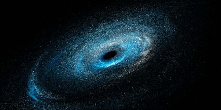 An artist’s rendering of a Black Hole. Depositphotos.