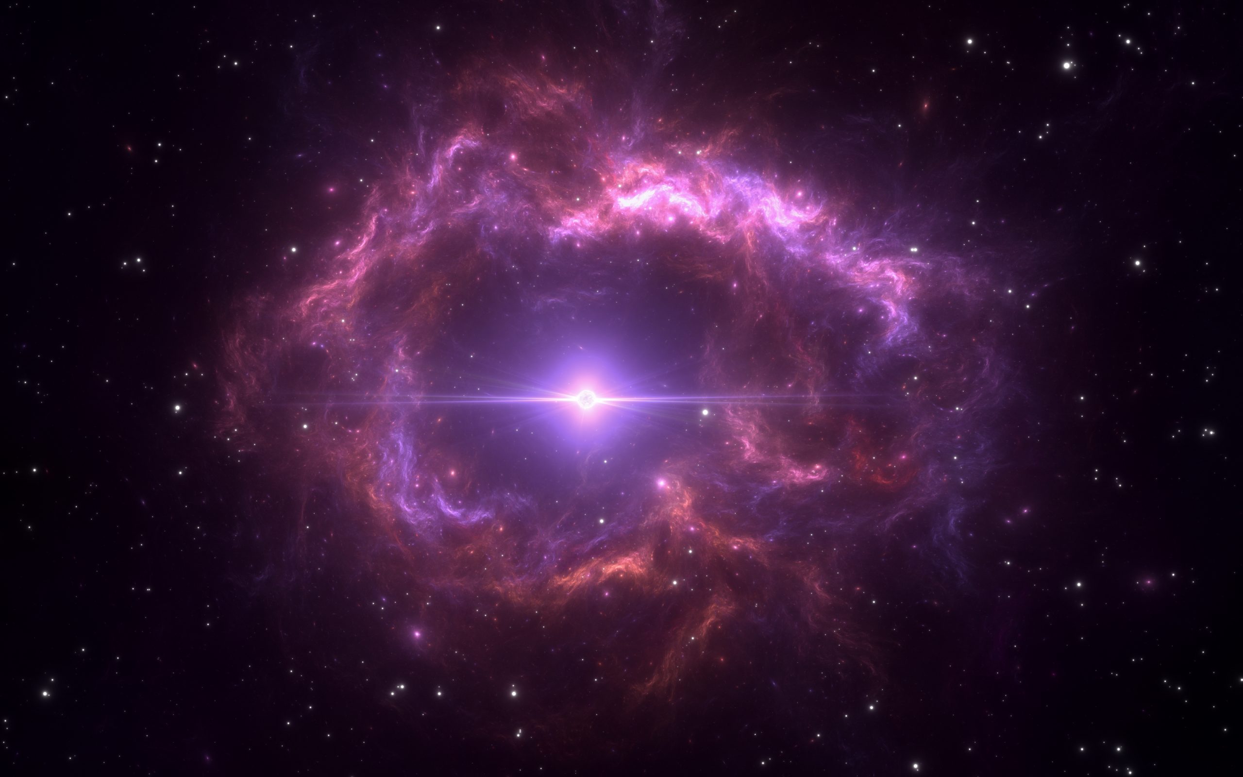 An illustration showing a planetary nebula. Depositphotos.