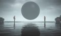 Artist's rendering of UFO on the Ocean. Depositphotos.