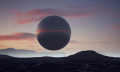 Artist's rendering of a UFO sphere in the sky. Depositphotos.