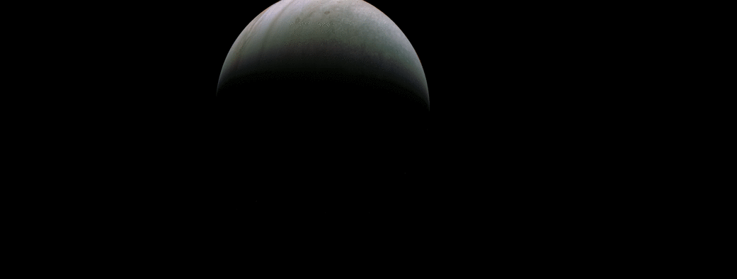 A GIF of Jupiter. Image Credit: Juno Mission / Andrea Luck.