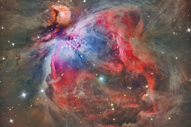 A photograph of the Orion Nebula. Depositphotos.