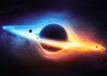 An illustration of a stellar-mass black hole in deep space. Depositphotos.