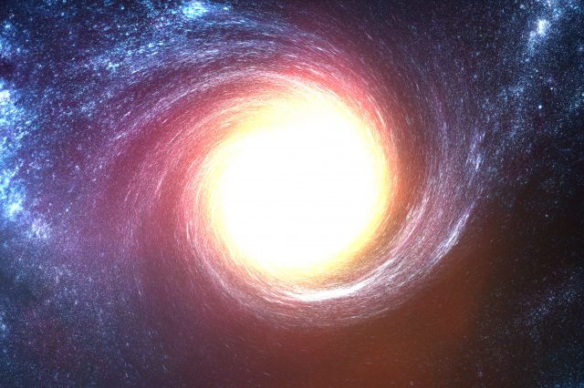 An artistic rendering of a black hole devouring a star. Depositphotos.