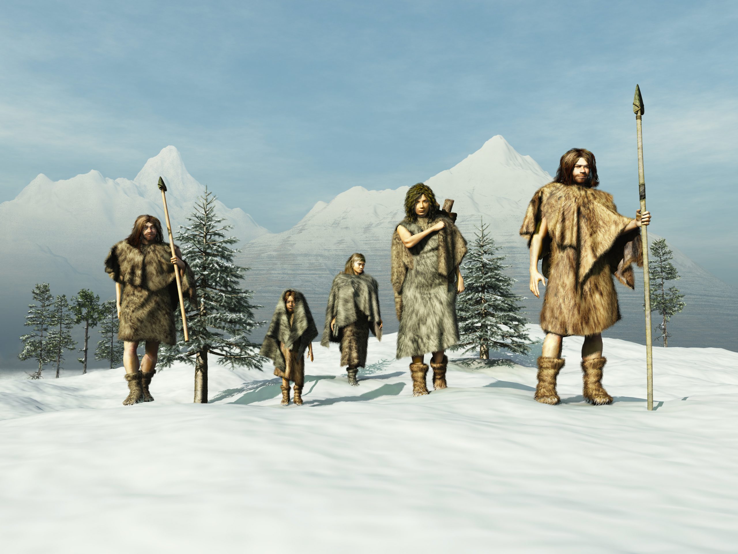 Ice Age Family illustration. Depositphotos.