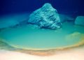 A photograph showing the deep-sea brine. Image Credit: OceanX.