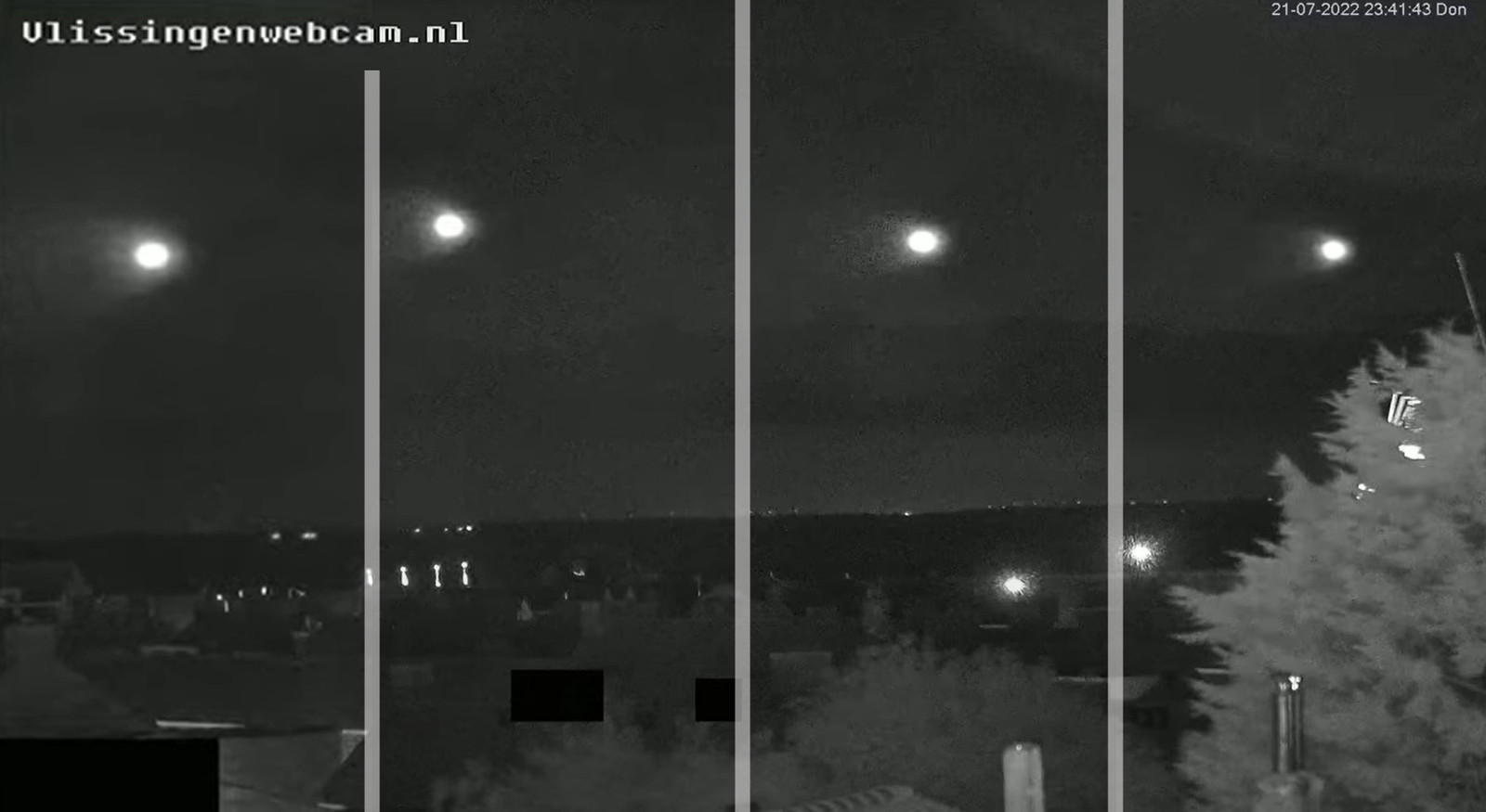 UFO over Vissingen in the Netherlands. Image credit: Vlissingenwebcam.nl