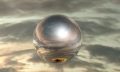 An illustration of a sphere-like UFO. Depositphotos.