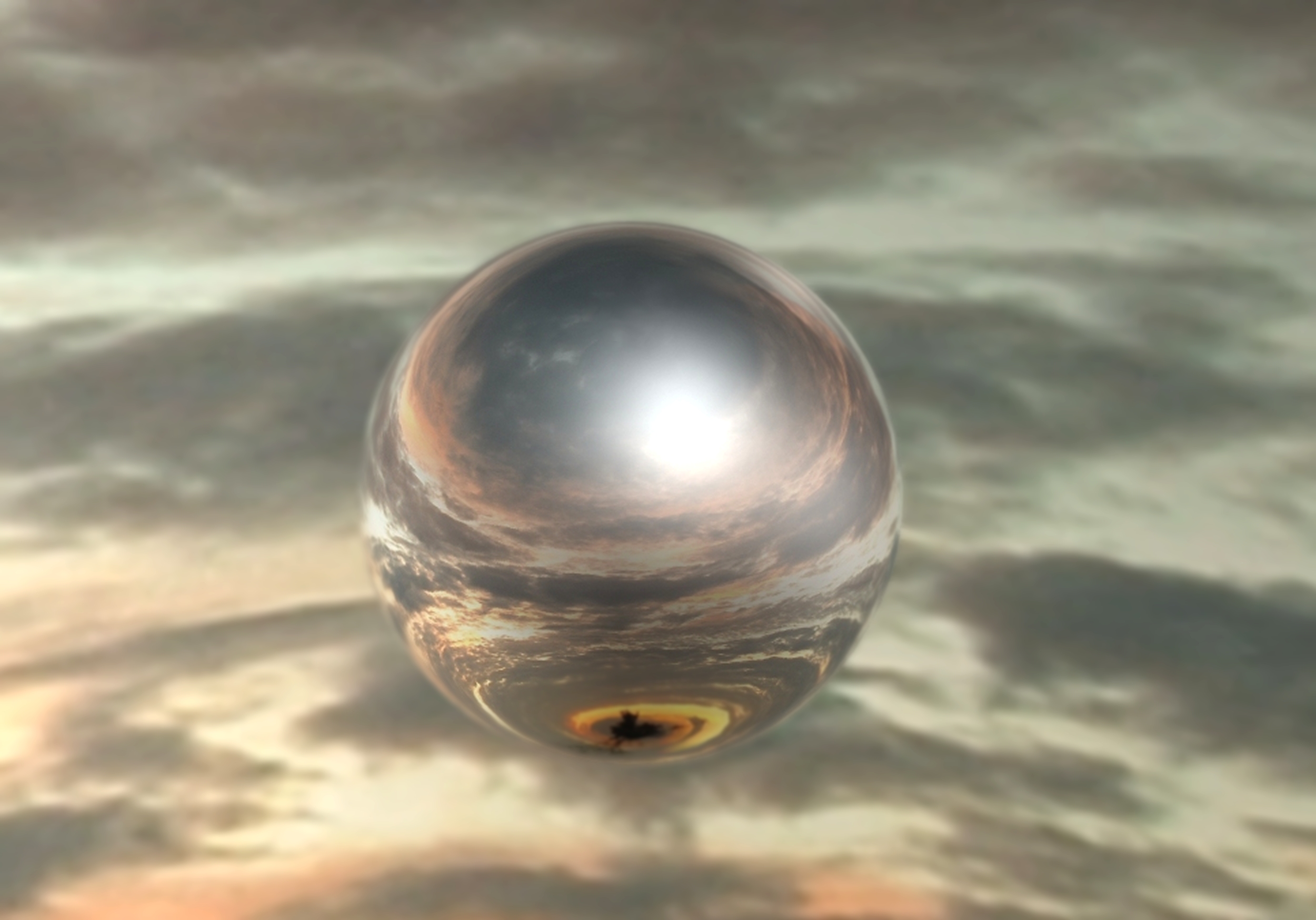 An illustration of a sphere-like UFO. Depositphotos.