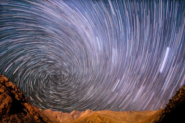Star spiral in the mountains. Depositphotos.