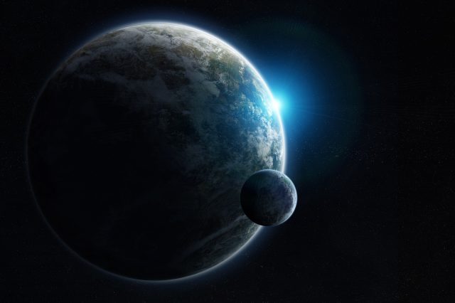 An artist's illustration of an Earth-like twin planet. Depositphotos.